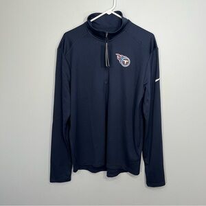 NEW Tennessee Titans Nike Shirt Mens Large Blue Long Sleeve NFL Pullover Casual